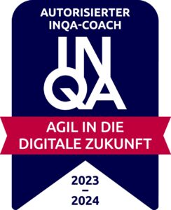 Badge Autorisierter INQA-Coach 2023 bis 3024